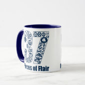 37 Stücke Flair (dunkle Beschriftung) Tasse (Vorderseite Links)