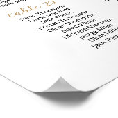 37 Tische finden Sie Ihren Sitzplan Poster (Ecke)