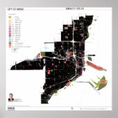 37" x 36" Miami 21 Zoning Code Atlas Poster Matte (Vorne)