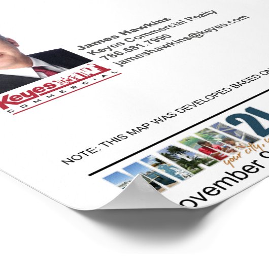 37" x 36" Miami 21 Zoning Code Atlas Poster Matte (Ecke)