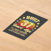 37 Years Ago All Parts Original 37th Birthday Acryleinladungen (Ablage )