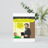 381 Abe Lincoln brauchte eine jüdische Mutter - Ca Postkarte (Stehend Vorderseite)