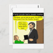 381 Abe Lincoln brauchte eine jüdische Mutter - Ca Postkarte (Vorne/Hinten)
