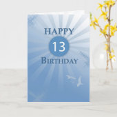 3824 13. Geburtstagskind Karte (Gelbe Blume)