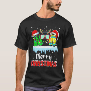 383p Taucher fahrender Weihnachtsmann Rentier Weih T-Shirt