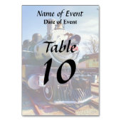 385 Dampflokomotive Tischnummer (Rückseite)