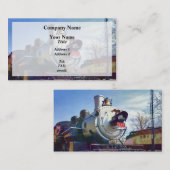 385 Dampflokomotive Visitenkarte (Vorne/Hinten)