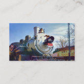 385 Dampflokomotive Visitenkarte (Rückseite)