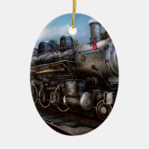 385 - Zug - Dampflok - 385 Vollständig restauriert Keramik Ornament
