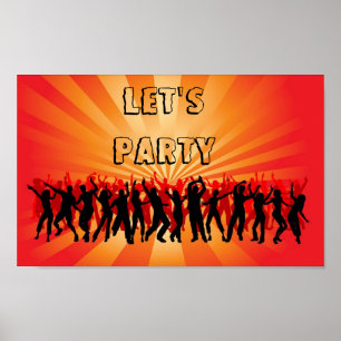 3866-Vektor-Grafik-Hintergrund-Wirbel-dj-girl... Poster