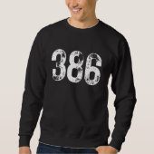 386 Area Code Palm Coast FL Mobile Telephone Area Sweatshirt (Vorderseite)