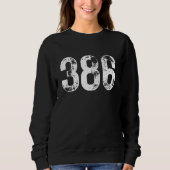 386 Area Code Palm Coast FL Mobile Telephone Area Sweatshirt (Vorderseite)