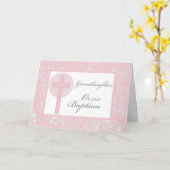 3880 Taufe Großtochter Pink Lace Karte (Gelbe Blume)