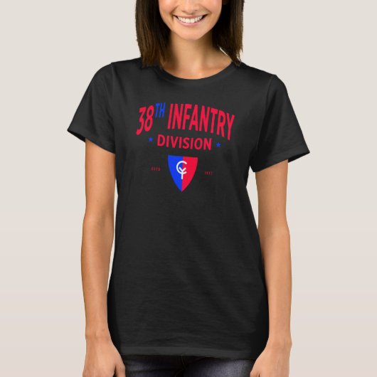 38. Abteilung Infanterie - Militärische Frauen in T-Shirt (Vorderseite)