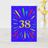 38. Birthday Explosion Card Karte (Gelbe Blume)