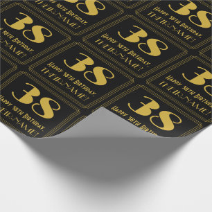 38. Geburtstag ~ Art Deco inspirierter Look "38",  Geschenkpapier