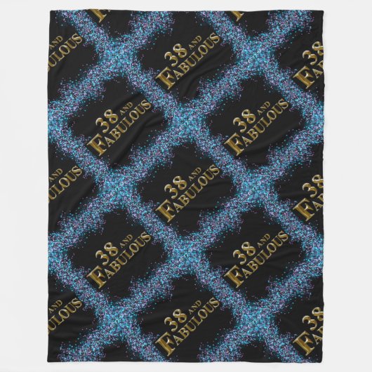 38. Geburtstag Fleecedecke (Vorderseite)