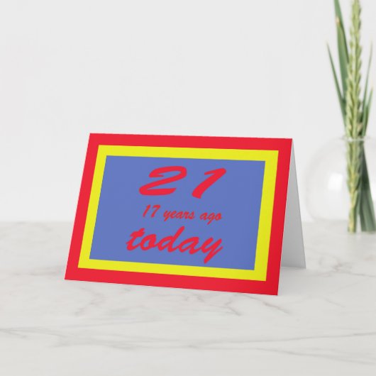 38. Geburtstag Karte (Vorderseite)