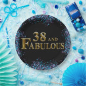 38. Geburtstag Pappteller (Party)