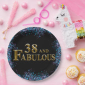 38. Geburtstag Pappteller (Party)