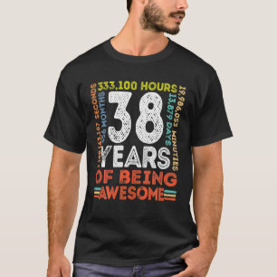 38. Geburtstag Phantastisch 38 Jahre alter Vintage T-Shirt