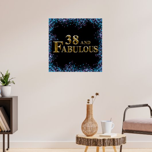 38. Geburtstag Poster (Wohnzimmer 3)