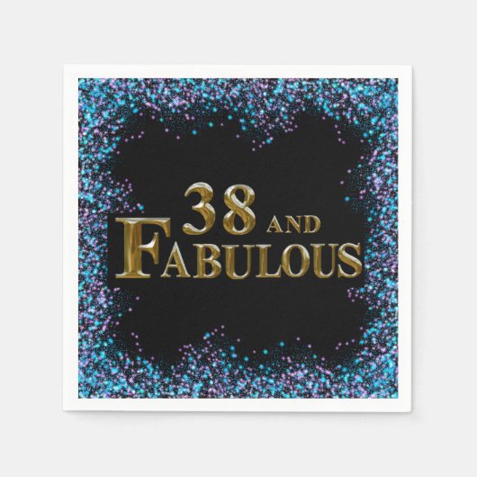 38. Geburtstag Serviette (Vorderseite)