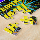 38. Geburtstag: Spaß, bunte feierliche Feuerwerke Puzzle (Seite)