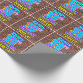 38. Geburtstag: Spaß, Urban Graffiti Inspiriert Lo Geschenkpapier (Ecke)