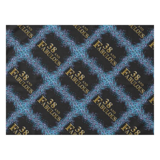 38. Geburtstag Tischdecke (Vorderseite (Horizontal))