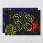 38. Geburtstagsfeier Einladung (Vorne/Hinten)