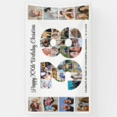 38. Geburtstagsfeier Nummer 38 Fotocollage Banner (Vertikal)