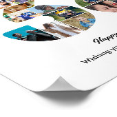 38. Geburtstagsfeier Nummer 38 Fotocollage Poster (Ecke)