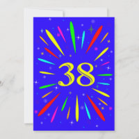 38. Geburtstagsparty Einladung Explosion