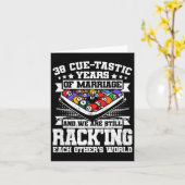 38. Hochzeitsplatz Billard 38 Jahre Karte (Gelbe Blume)