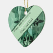 38. Hochzeitstag Beryl Keramik Ornament (Links)