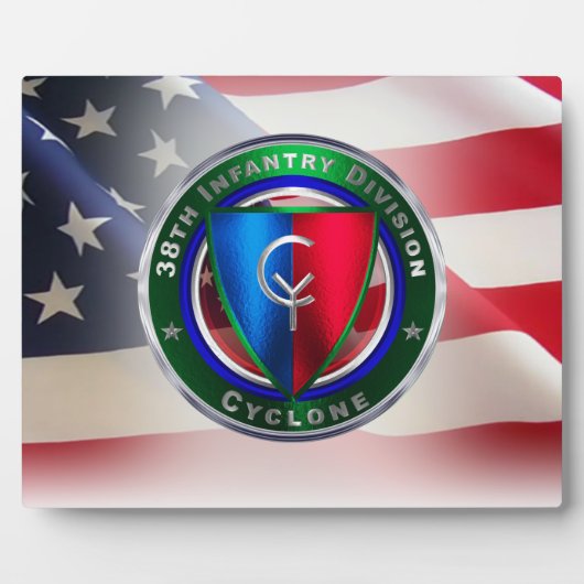 38. Infanterieabteilung "Cyclone" Fotoplatte (Vorderseite)