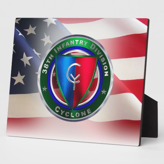 38. Infanterieabteilung "Cyclone" Fotoplatte (Seite)