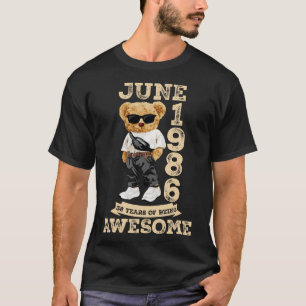 38 Jahre alt großartig Juni 1986 38. Geburtstag T-Shirt