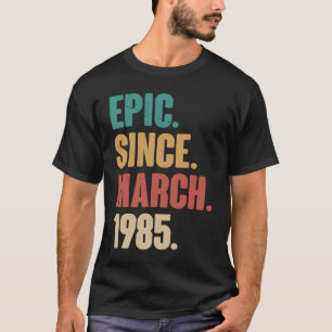 38 Jahre alt Vintag 1985 Geburtstag 38. Dekoration T-Shirt