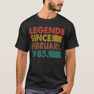 38 Jahre alte Legende seit Februar 1985 38. Geburt T-Shirt