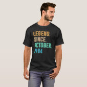 38 Jahre alte Legende seit Oktober 1984 38. Geburt T-Shirt (Vorne ganz)