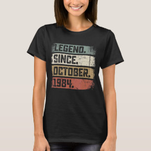 38 Jahre alte Legende seit Oktober 1984 38. Geburt T-Shirt