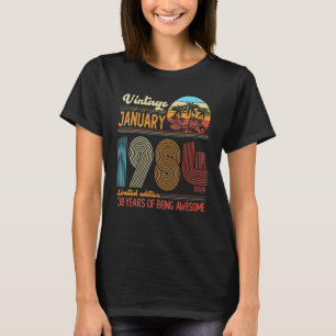 38 Jahre Vintager Januar 1984 38. Tag T-Shirt