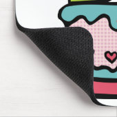 38-jähriger Geburtstagskuchen Mousepad (Ecke)