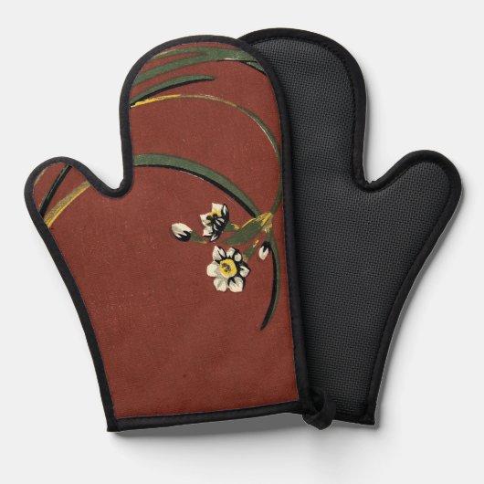 #38 Japanische Dekoration und Dekoration 1902 Ofenhandschuh (Vorderseite/Rückseite)