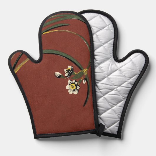 #38 Japanische Dekoration und Dekoration 1902 Ofenhandschuh (Vorderseite/Rückseite)