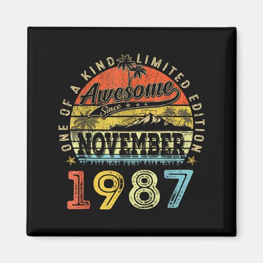 38 Limited Edition 1987 One Of A Kind November 38t Magnet (Vorne)