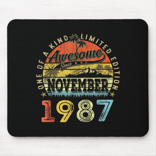 38 Limited Edition 1987 One Of A Kind November 38t Mousepad (Vorne)