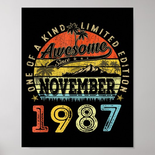 38 Limited Edition 1987 One Of A Kind November 38t Poster (Vorne)